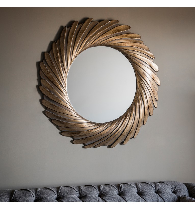 Lowry Mirror Gold Verdigree 