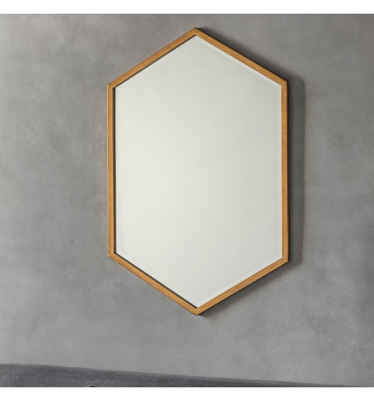 Helston Mirror Antique Gold 