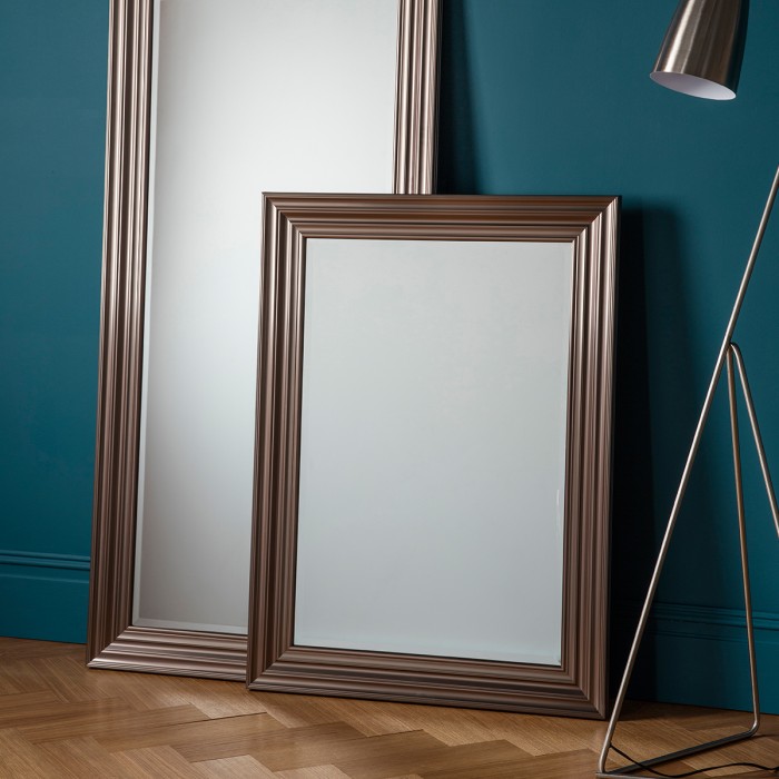 Erskine Rectangle Pewter Mirror 