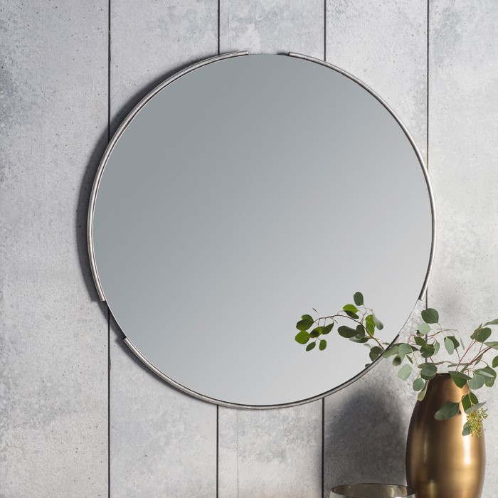 Fitzroy Round Mirror Silver