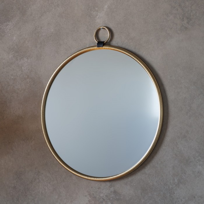 Bayswater Gold Round Mirror 