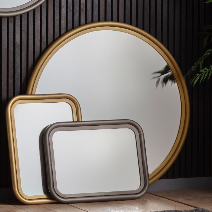Eindhoven Round Mirror Brass Large
