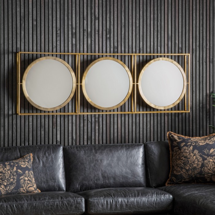 Hague Mirror Brass Leaner