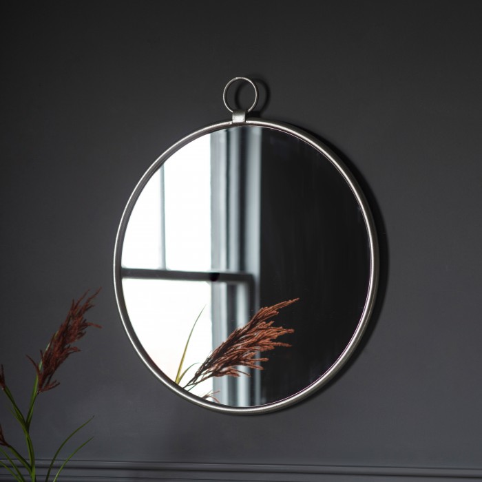 Bayswater Silver Round Mirror
