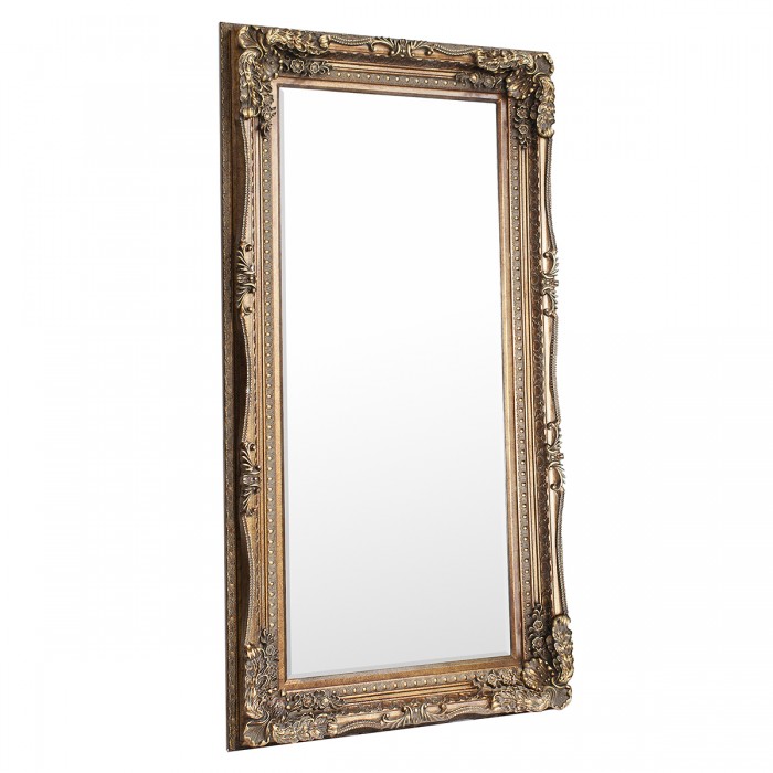 Carved Louis Leaner Mirror Gold 