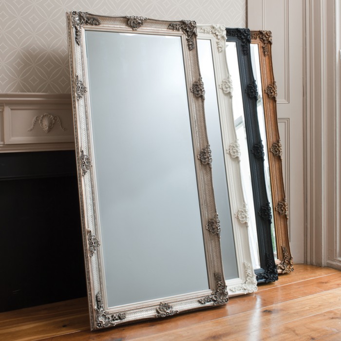 Abbey Leaner Mirror Black